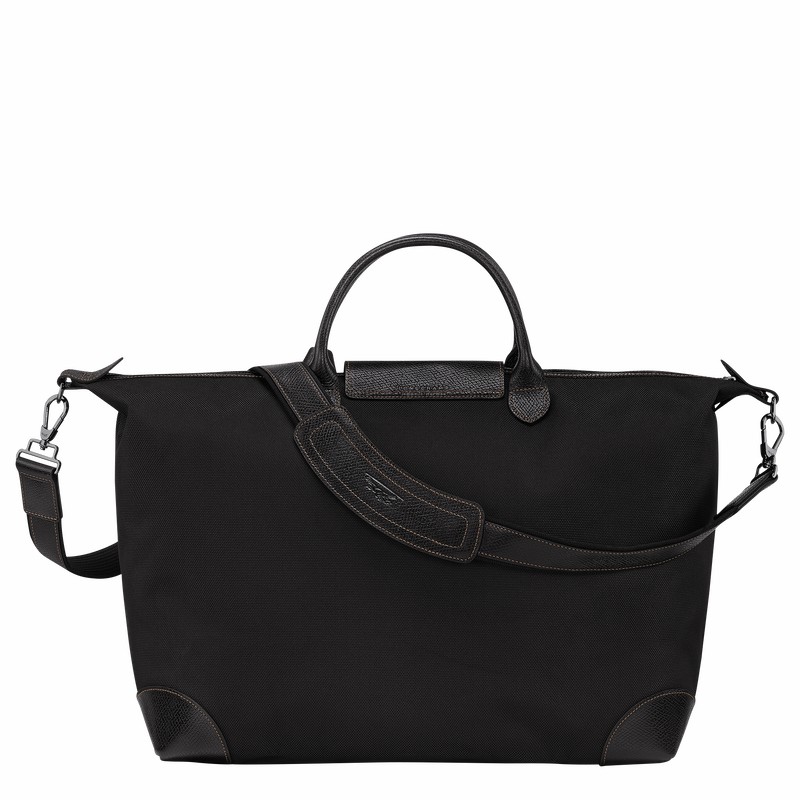 Longchamp Boxford S Travel bag - Recycled canvas Black USA | L1624080001-