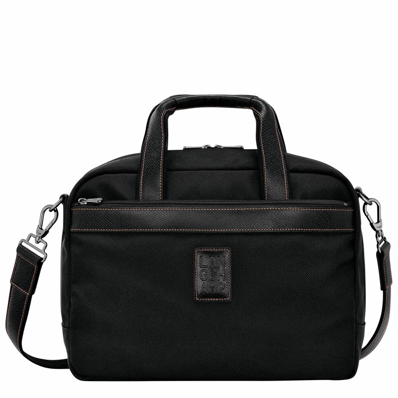 Longchamp Boxford S Travel bag - Recycled canvas Black USA | L1658080001-