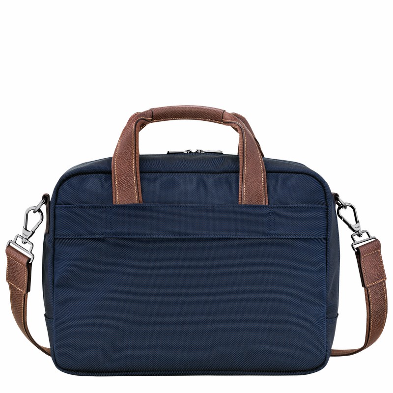 Longchamp Boxford S Travel bag - Recycled canvas Blue USA | L1658080127-