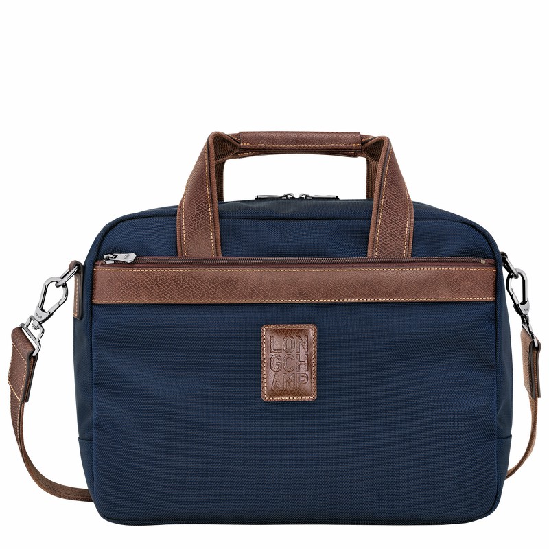 Longchamp Boxford S Travel bag - Recycled canvas Blue USA | L1658080127-