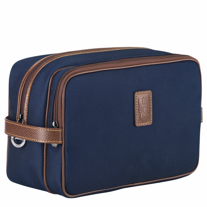 Longchamp Boxford Toiletry case - Recycled canvas Blue USA | L1005080127-