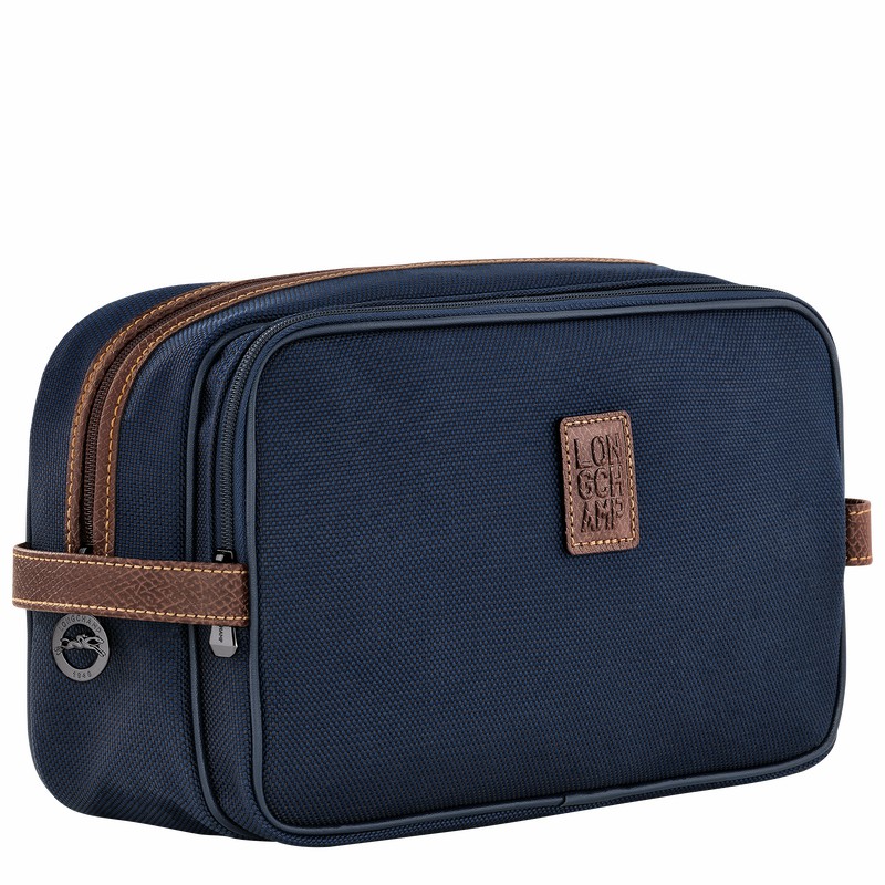 Longchamp Boxford Toiletry case - Recycled canvas Blue USA | L1005080127-