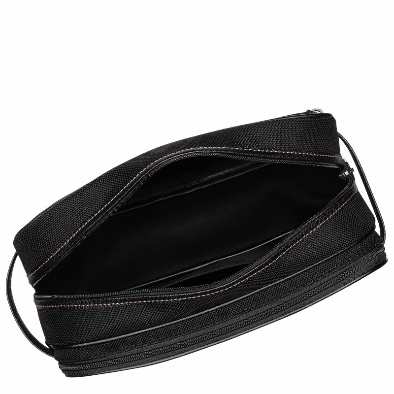 Longchamp Boxford Toiletry case - Recycled canvas Black USA | L1005080001-