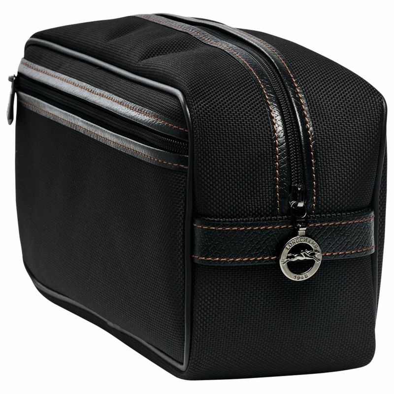 Longchamp Boxford Toiletry case - Recycled canvas Black USA | L1034080001