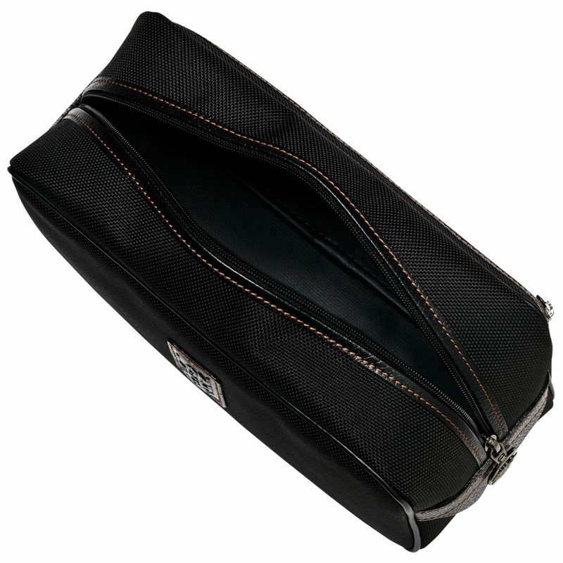 Longchamp Boxford Toiletry case - Recycled canvas Black USA | L1034080001