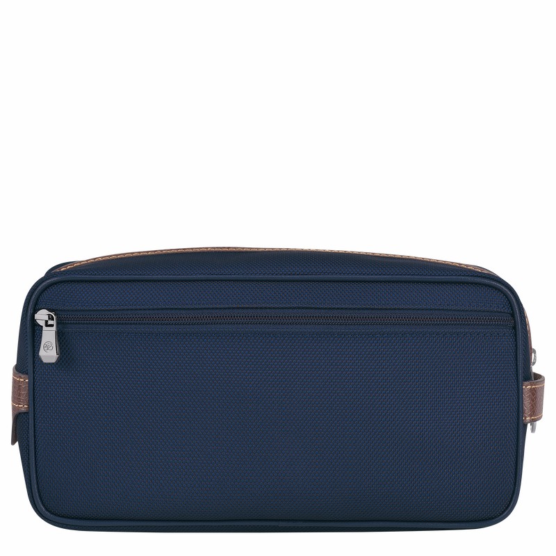 Longchamp Boxford Toiletry case - Recycled canvas Blue USA | L1034080127