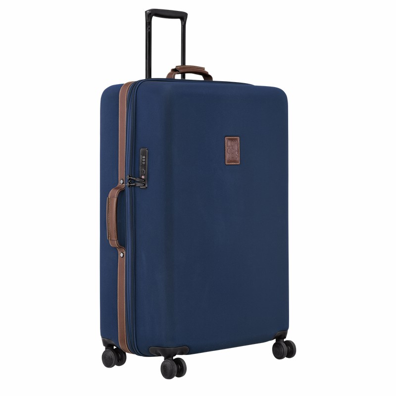 Longchamp Boxford XL Suitcase - Recycled canvas Blue USA | 24028080127-