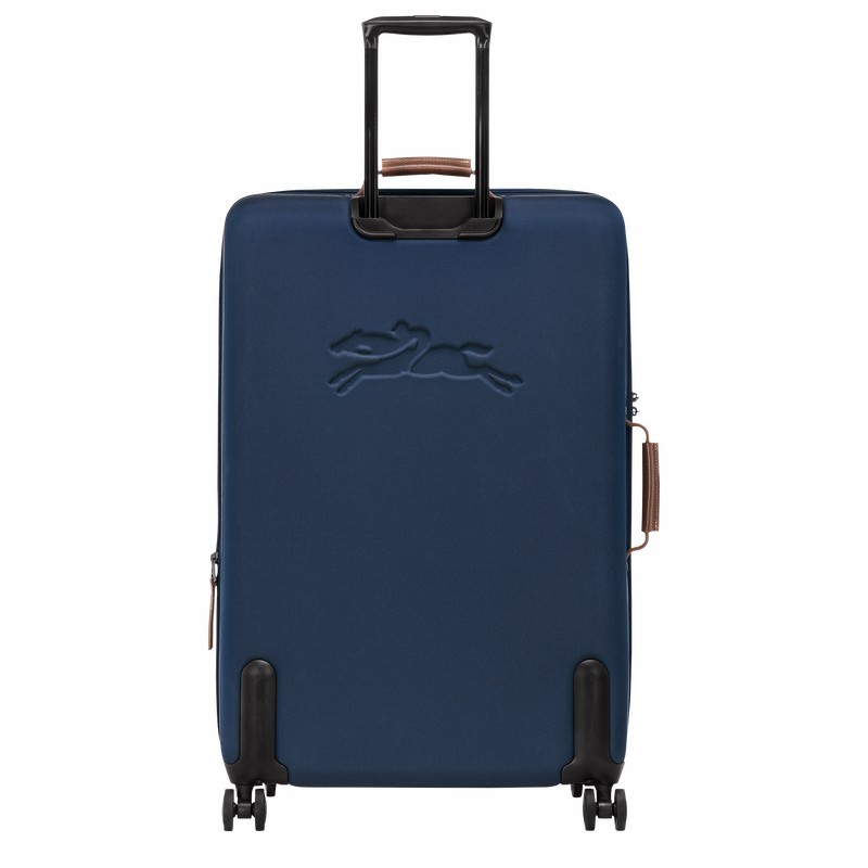 Longchamp Boxford XL Suitcase - Recycled canvas Blue USA | 24028080127-