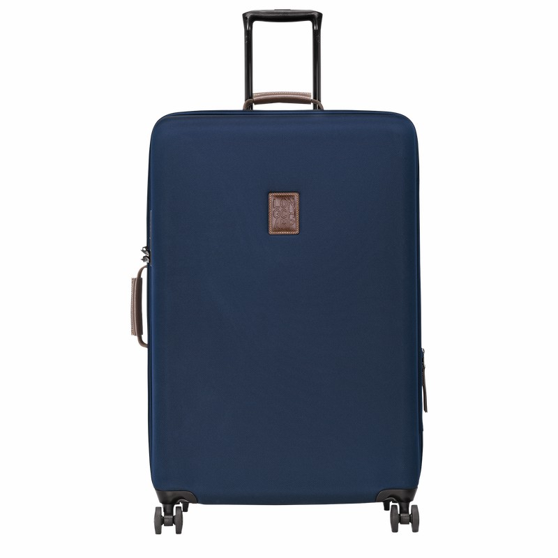 Longchamp Boxford XL Suitcase - Recycled canvas Blue USA | 24028080127-