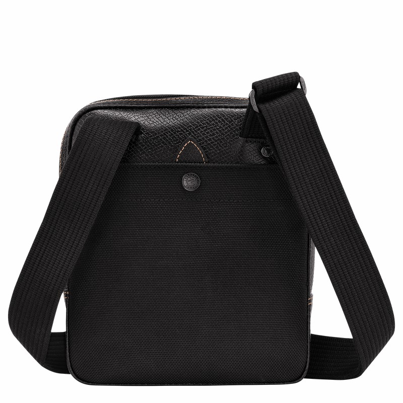 Longchamp Boxford XS Crossbody bag - Recycled canvas Black USA | L1712080001