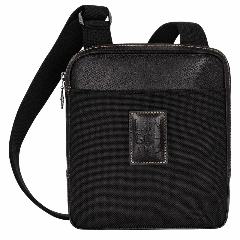 Longchamp Boxford XS Crossbody bag - Recycled canvas Black USA | L1712080001