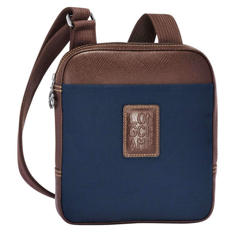 Longchamp Boxford XS Crossbody bag - Recycled canvas Blue USA | L1712080127