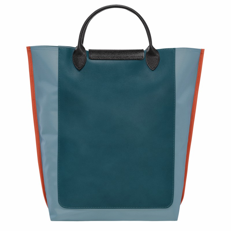 Longchamp Cabas M Tote bag - Canvas Blue USA | 10264093427-