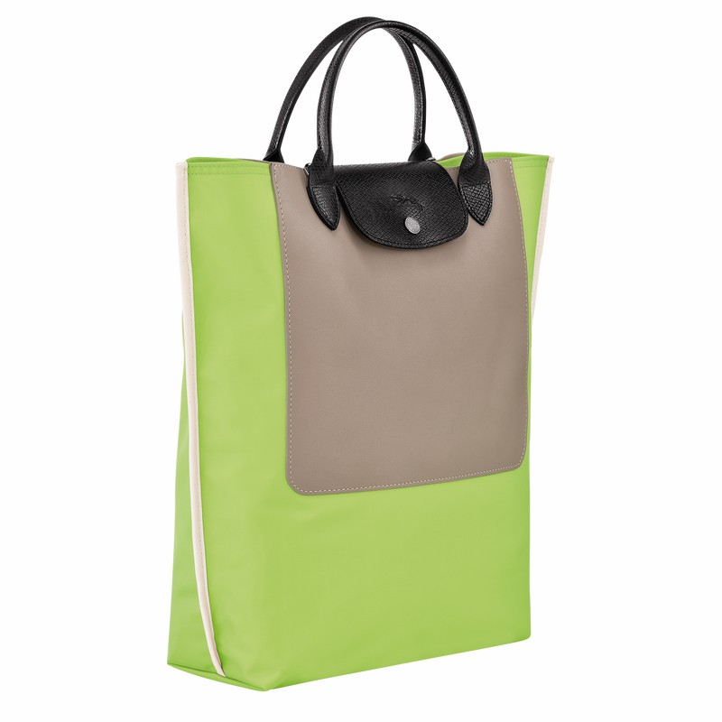 Longchamp Cabas M Tote bag - Canvas Green Light USA | 10264093355-