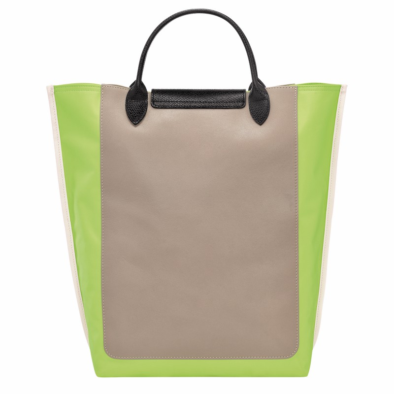 Longchamp Cabas M Tote bag - Canvas Green Light USA | 10264093355-