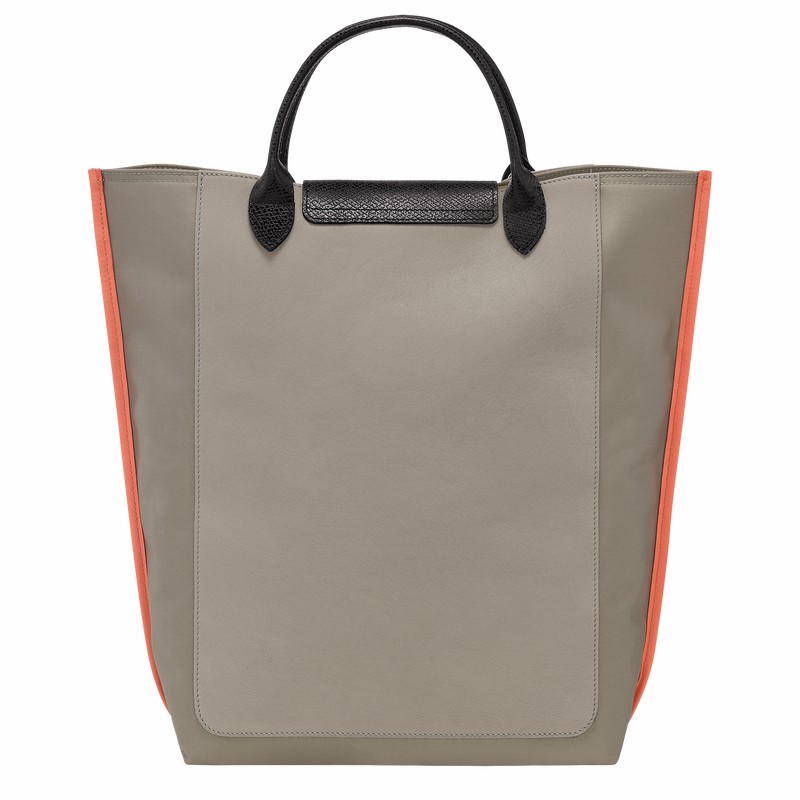 Longchamp Cabas M Tote bag - Canvas Grey USA | 10264093266