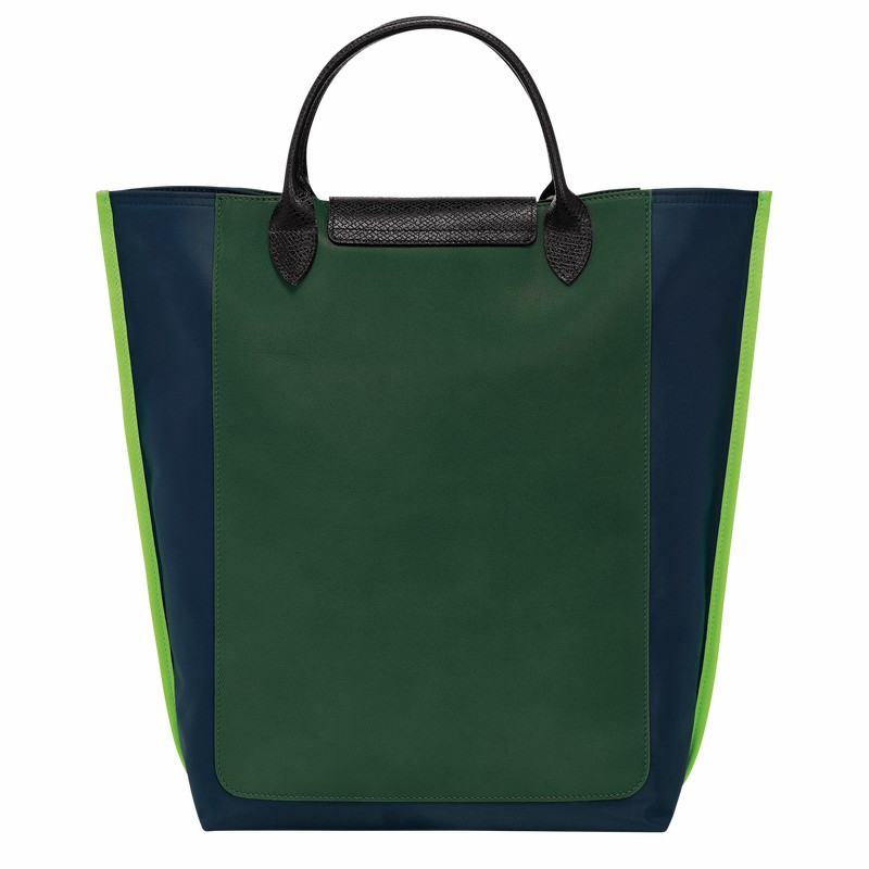 Longchamp Cabas M Tote bag - Canvas Navy USA | 10264093006