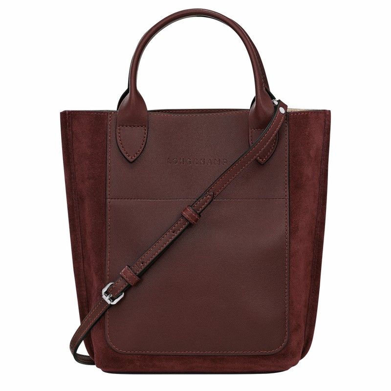 Longchamp Cabas XS Tote bag - Leather Burgundy USA | 10276HFO009