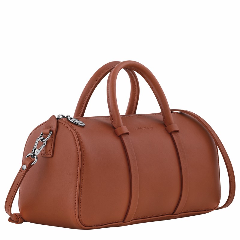 Longchamp Daylong M Handbag - Leather Bag Brown | 10271HFK504