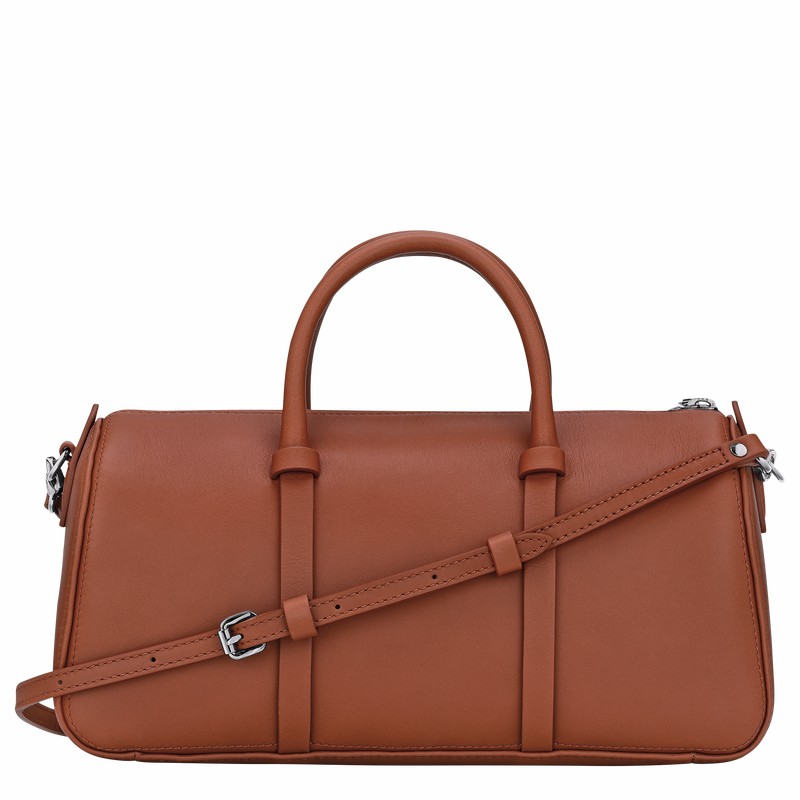 Longchamp Daylong M Handbag - Leather Bag Brown | 10271HFK504