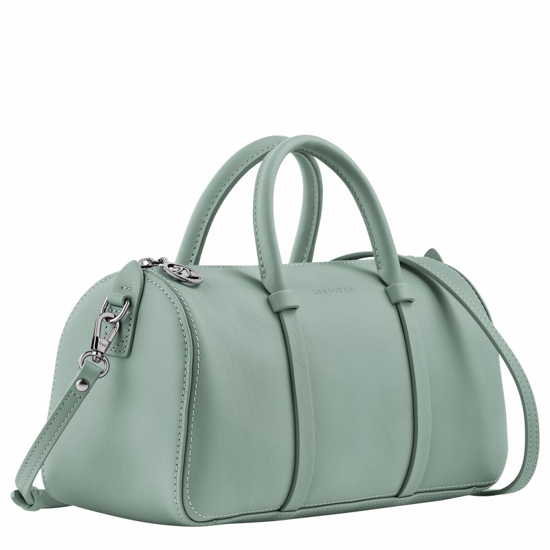 Longchamp Daylong M Handbag - Leather Celadon USA | 10271HFK282