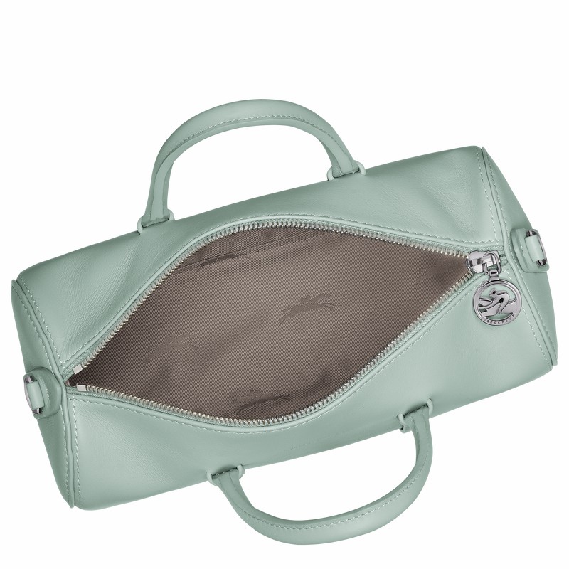 Longchamp Daylong M Handbag - Leather Celadon USA | 10271HFK282