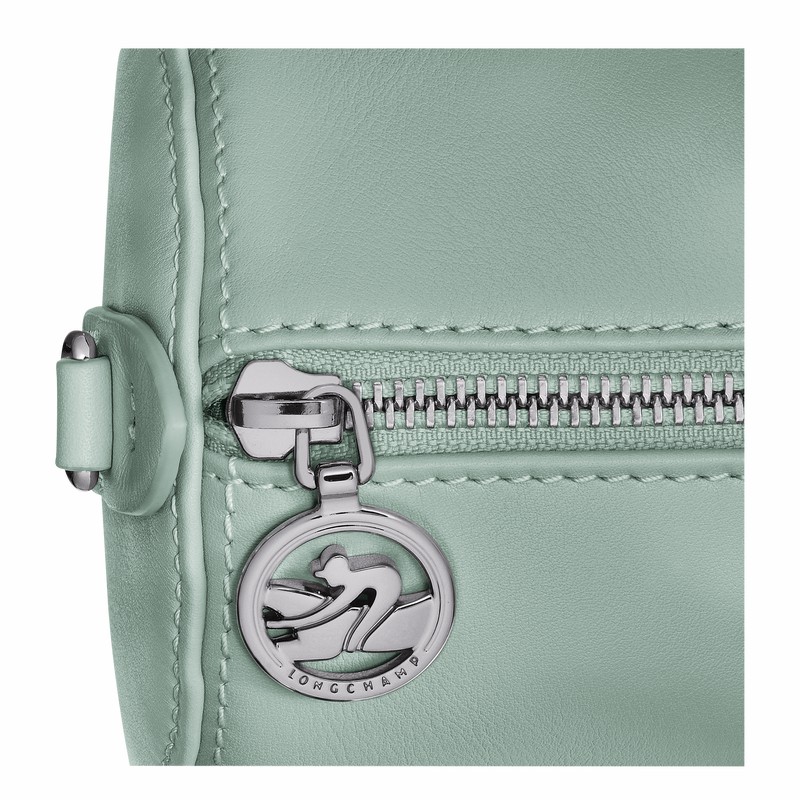 Longchamp Daylong M Handbag - Leather Celadon USA | 10271HFK282