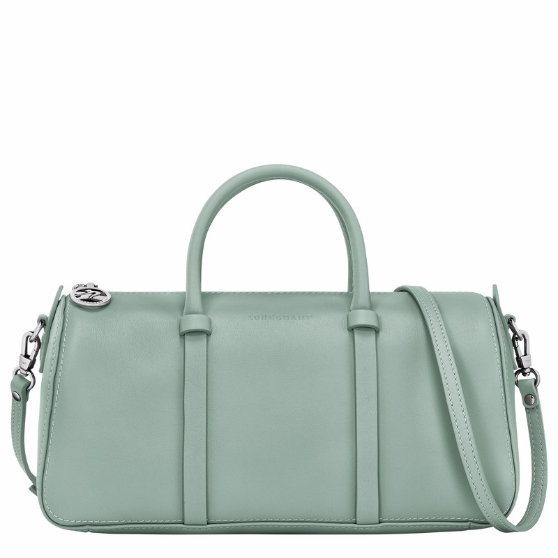 Longchamp Daylong M Handbag - Leather Celadon USA | 10271HFK282