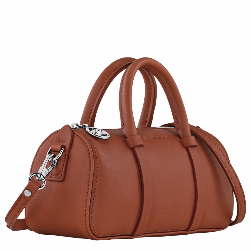 Longchamp Daylong S Handbag - Leather Bag Brown | 10270HFK504