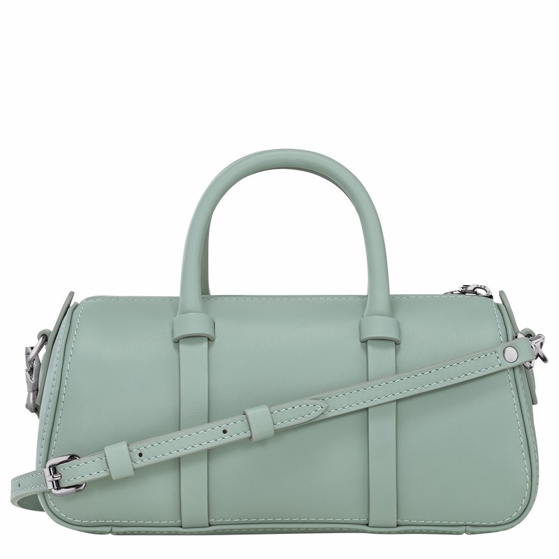 Longchamp Daylong S Handbag - Leather Celadon USA | 10270HFK282