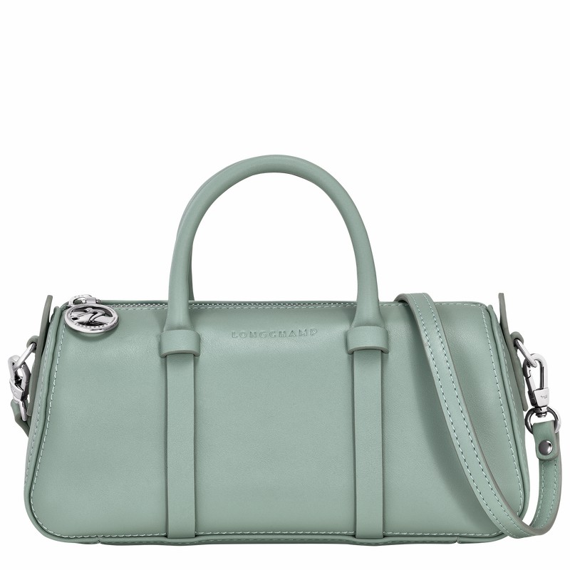 Longchamp Daylong S Handbag - Leather Celadon USA | 10270HFK282