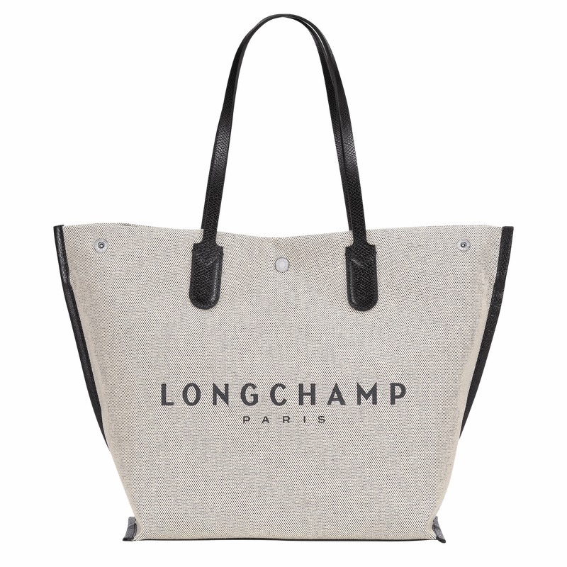 Longchamp Essential L Tote bag - Canvas White USA | 10090HSG037