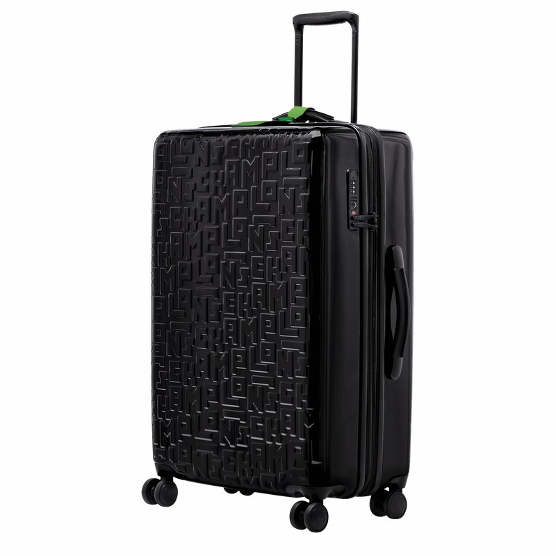 Longchamp LGP Travel L Suitcase - Polycarbonate Black USA | 24025423001-