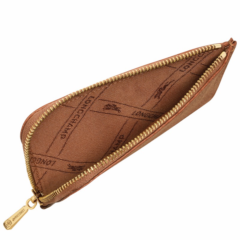 Longchamp Le FOULONNÉ Card holder - Leather Caramel USA | 30036021121-