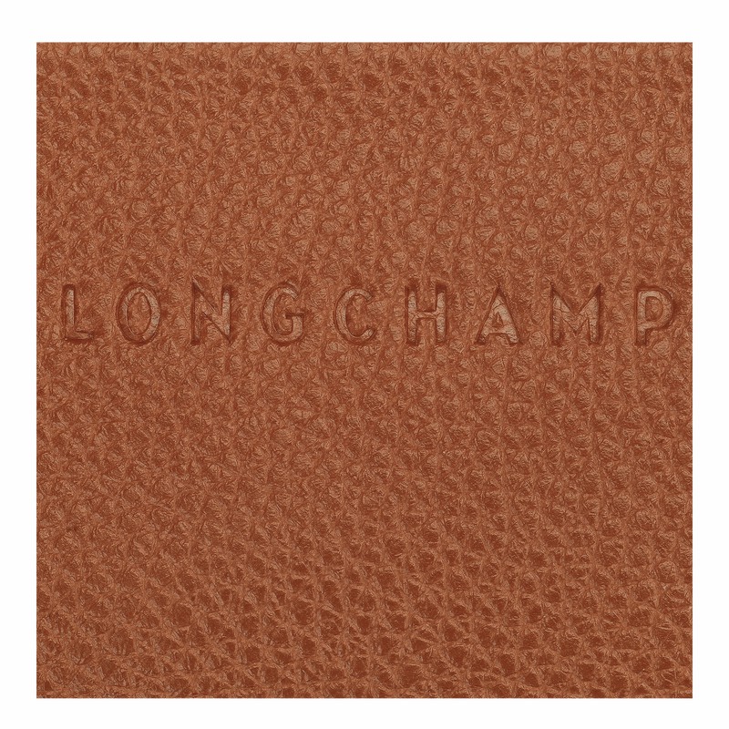 Longchamp Le FOULONNÉ Card holder - Leather Caramel USA | 30036021121-