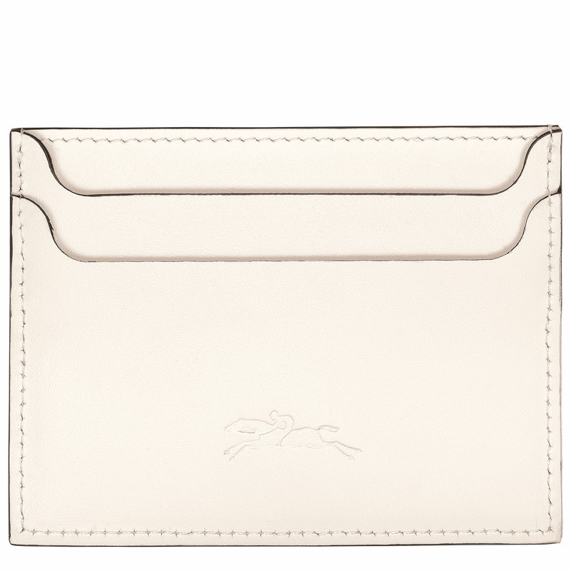 Longchamp Le FOULONNÉ Card holder - Leather White USA | L3218HFI037