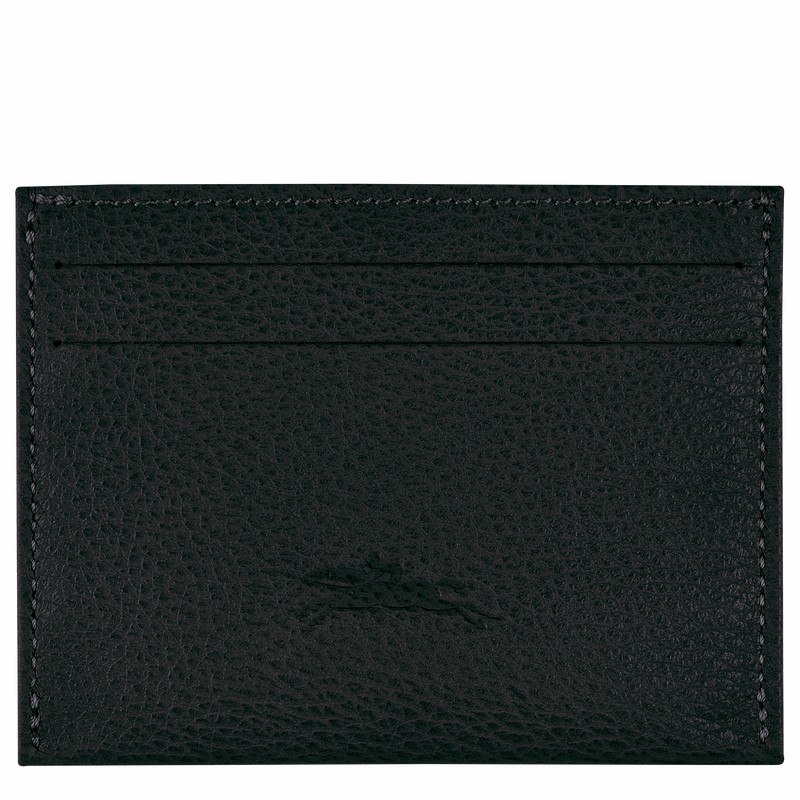 Longchamp Le FOULONNÉ Cardholder - Leather Black USA | L3218021001-