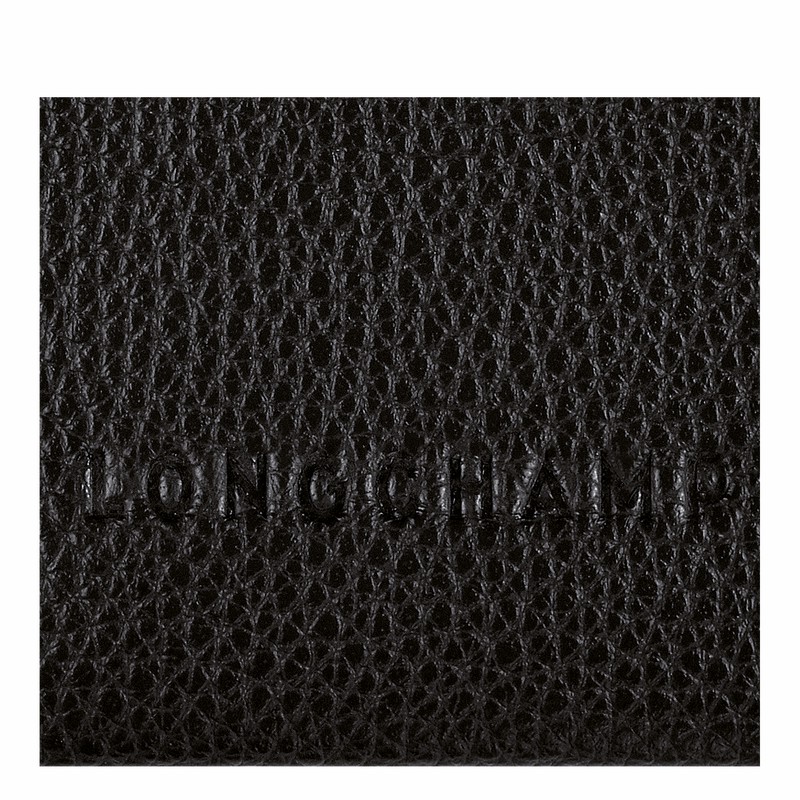 Longchamp Le FOULONNÉ Cardholder - Leather Black USA | L3218021001-