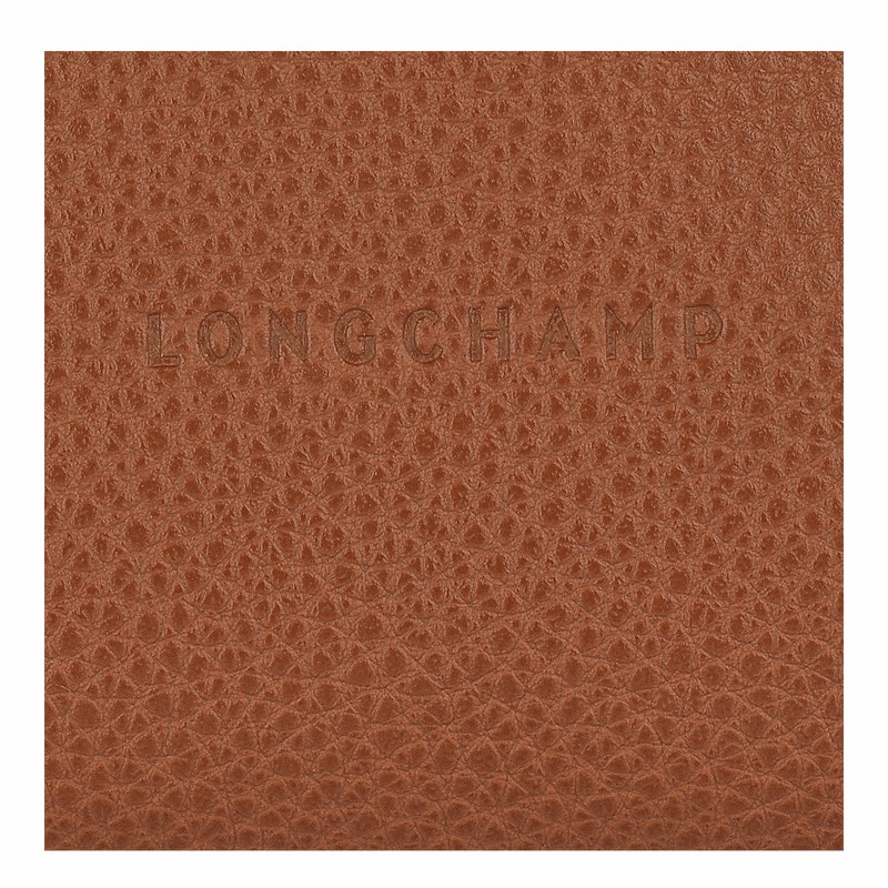 Longchamp Le FOULONNÉ Coin purse - Leather Caramel USA | L3686021121