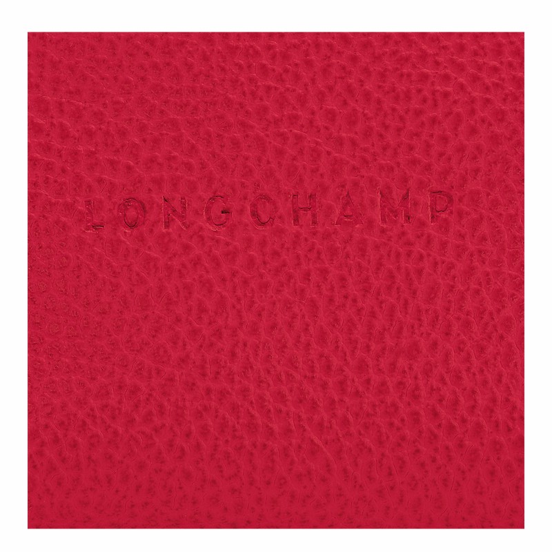 Longchamp Le FOULONNÉ Coin purse - Leather Red USA | L3686021C39