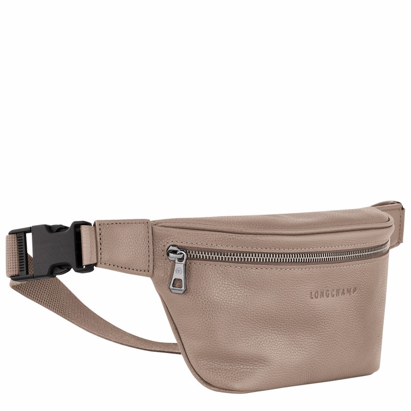 Longchamp Le FOULONNÉ M Belt bag - Leather Grey USA | 20045021F78