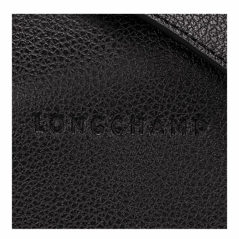 Longchamp Le FOULONNÉ M Crossbody bag - Leather Black USA | 10140021001