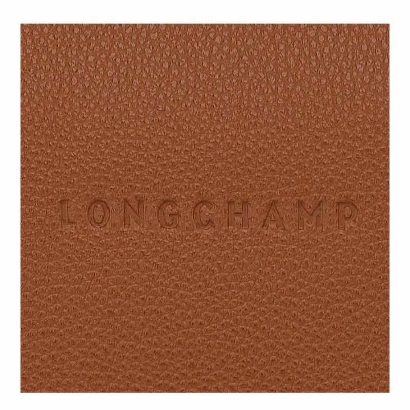 Longchamp Le FOULONNÉ M Crossbody bag - Leather Caramel USA | 10140021121