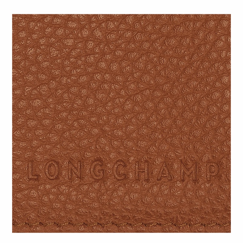 Longchamp Le FOULONNÉ Passport cover - Leather Caramel USA | L3416021121-