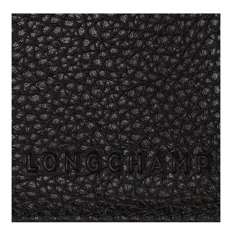 Longchamp Le FOULONNÉ Passport cover - Leather Black USA | L3416021001-