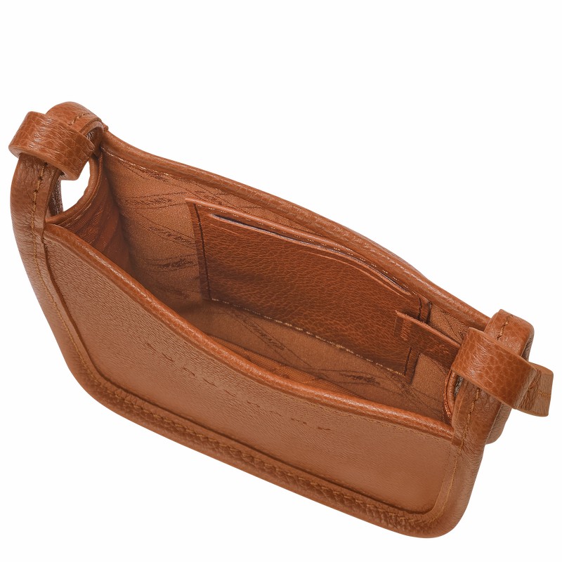 Longchamp Le FOULONNÉ Phone case - Leather Caramel USA | 34200021121-