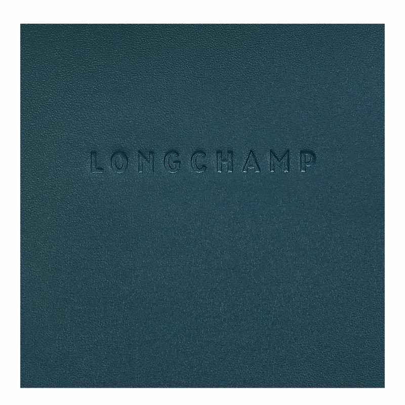 Longchamp Le FOULONNÉ Phone case - Leather Blue USA | 34200HFI806