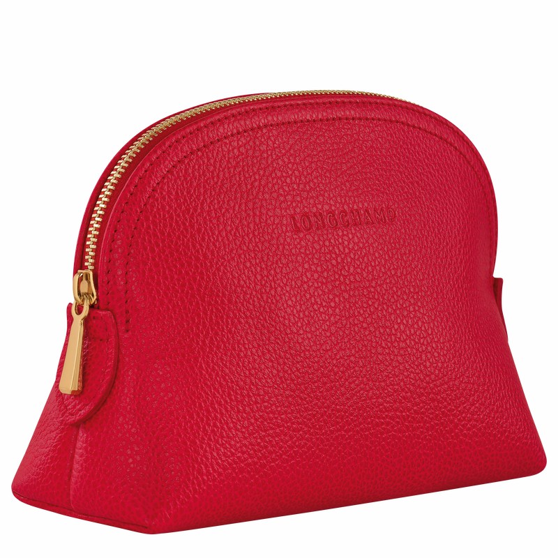 Longchamp Le FOULONNÉ Pouch - Leather Red USA | L2527021C39-