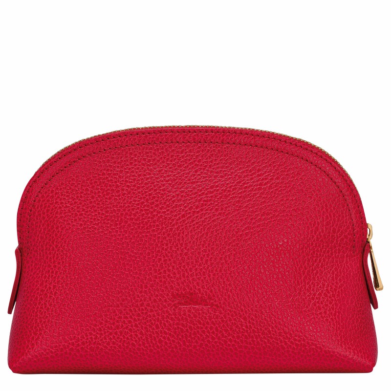 Longchamp Le FOULONNÉ Pouch - Leather Red USA | L2527021C39-