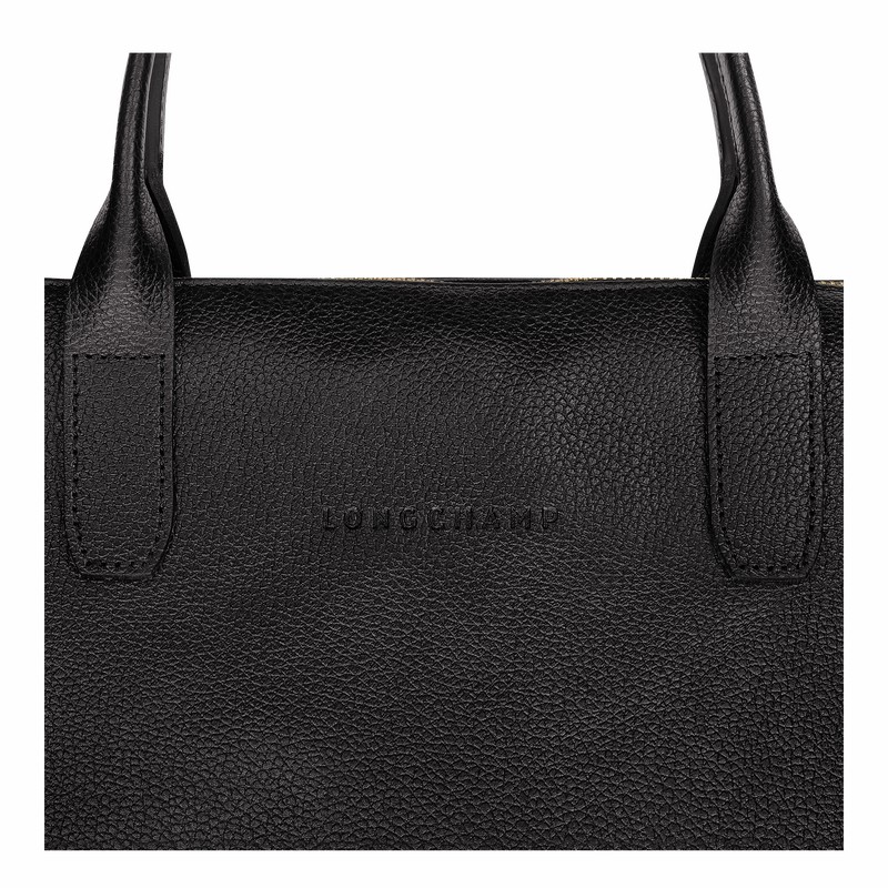 Longchamp Le FOULONNÉ S Briefcase - Leather Black USA | 20032021001